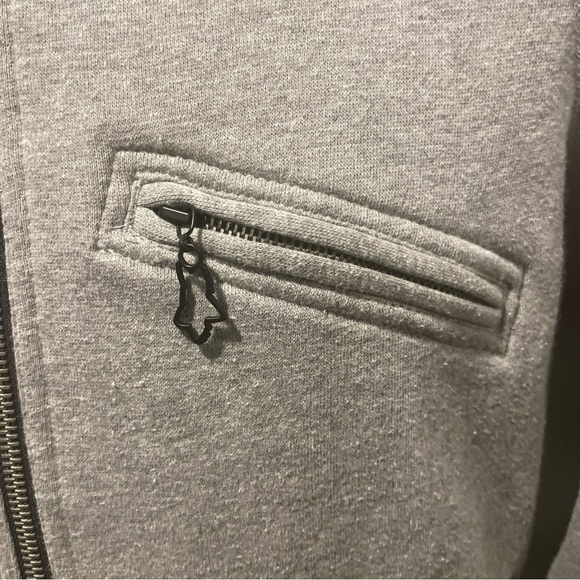 Fox Racing Kids Wolf Grey Full Double Zip Hoodie - Large - Picture 6 of 9